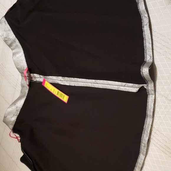 Catherine Malandrino NEW Flare Metallic Silver "PETE" Mini Skirt NWT Women's L - Picture 8 of 16